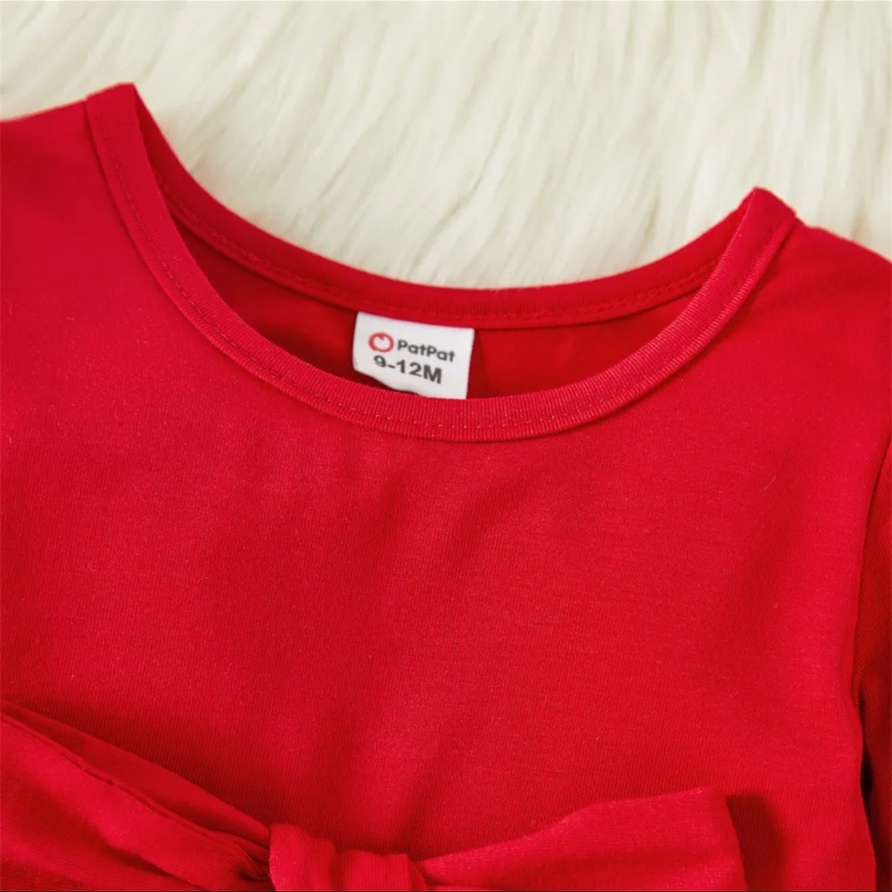 “CHRISTMAS PRINT BABY DRESS” - Picture 4 of 7